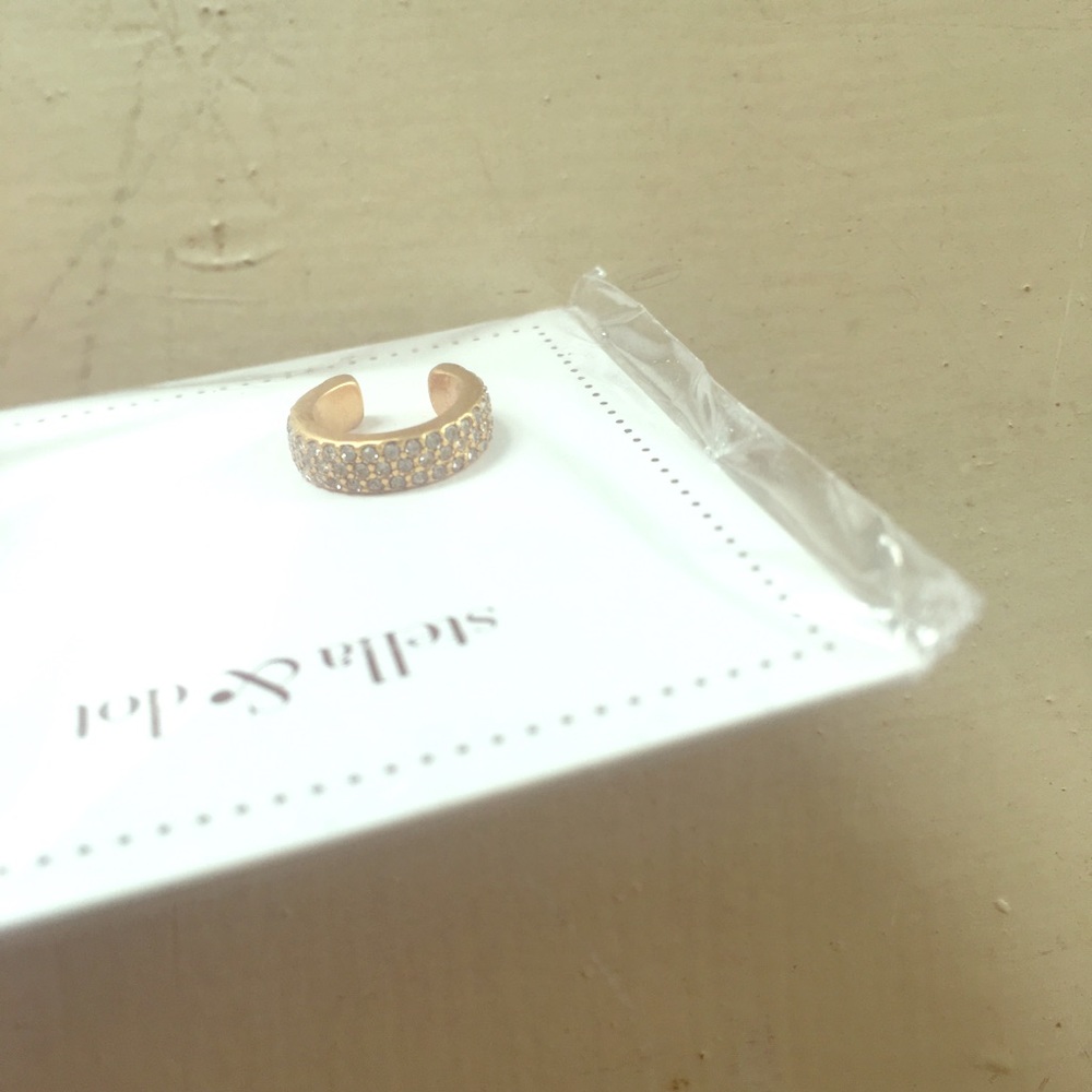 Pave Ear Cuff - Gold